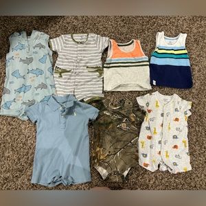 9 month old boys bundle: Carters, Polo Ralph Lauren, Carhartt, Little Me